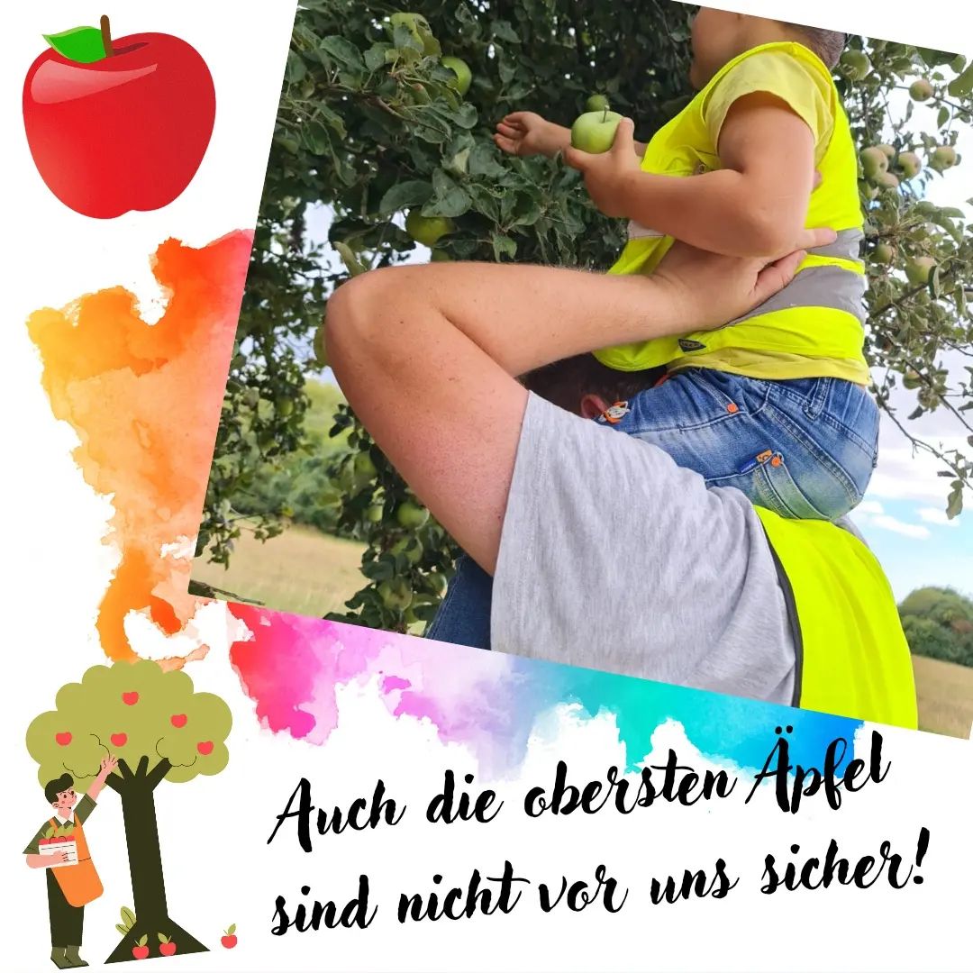 Wir sind unterwegs zur Apfelernte